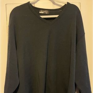 Mens/Womens xxl lambswool v neck black St. Croix  sweater